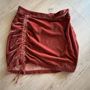 Free People velour mini skirt size 4 NWT